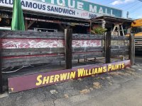 Vintage Advertising Sherwin Williams Paint Store Display Metal Sign Huge 488cm (A120) 