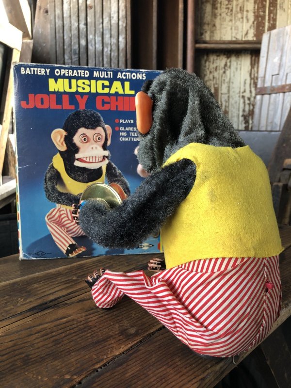 画像3: Vintage Musical Jolly Chimp Cymbal Monkey Daishin Japan w/box Works! (A121)