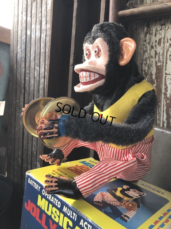 画像2: Vintage Musical Jolly Chimp Cymbal Monkey Daishin Japan w/box Works! (A121)
