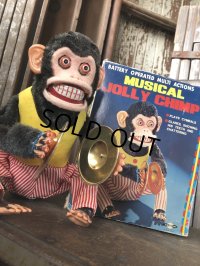 Vintage Musical Jolly Chimp Cymbal Monkey Daishin Japan w/box Works! (A121)