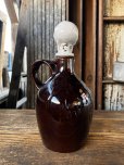 画像3: 50s Vintage SKULL " LAY OFF " Poison Decanter Bottle (A122) (3)