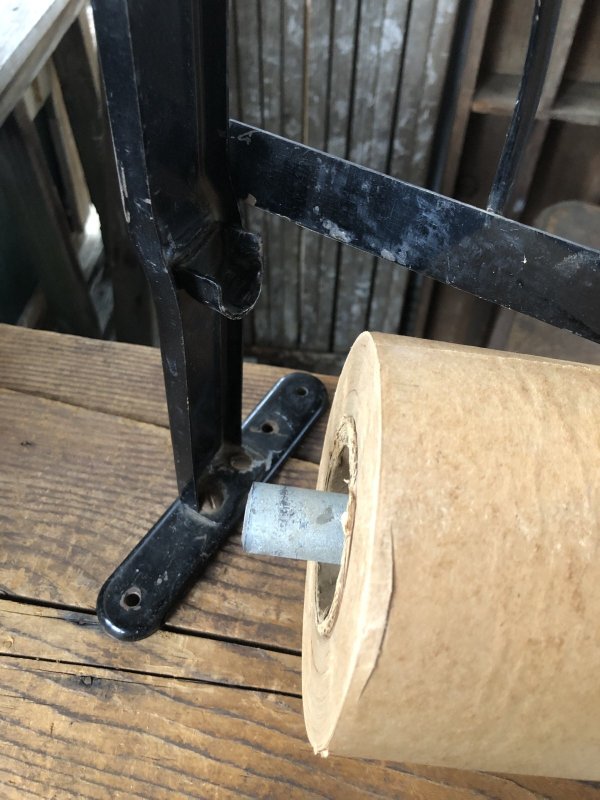 画像12: Vintage General Store Counter Top Paper Roll Holder Cutter Dispenser (A124) 