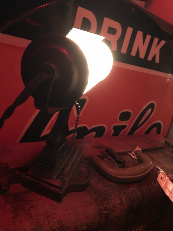 画像18: Vintage Metal Desk Bankers Lamp (A126)