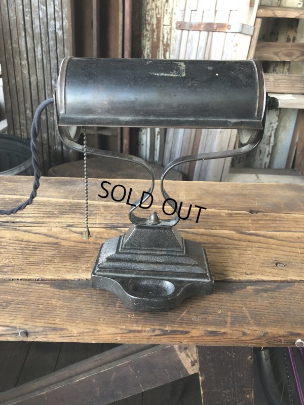 画像1: Vintage Metal Desk Bankers Lamp (A126)