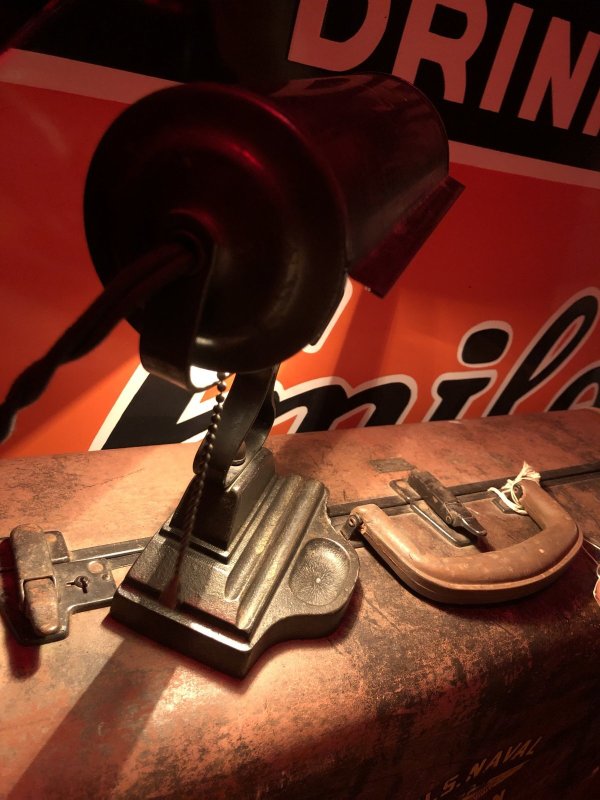 画像17: Vintage Metal Desk Bankers Lamp (A126)