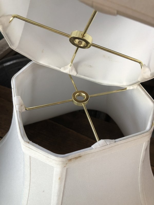 画像33: Vintage MCM Wood x Ceramic Table Lamp Set (A128)