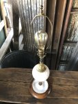画像8: Vintage MCM Wood x Ceramic Table Lamp Set (A128) (8)