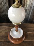 画像17: Vintage MCM Wood x Ceramic Table Lamp Set (A128) (17)