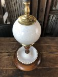 画像10: Vintage MCM Wood x Ceramic Table Lamp Set (A128) (10)