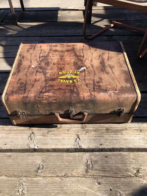 画像16: Vintage WW2 US NAVAL AVIATION Samsonite Military Suitcase Trunk (A129) 