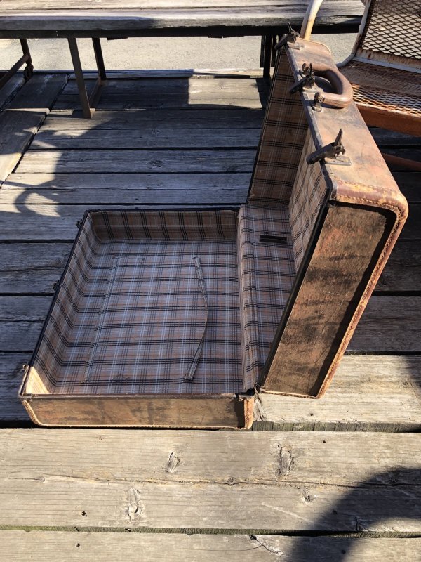 画像18: Vintage WW2 US NAVAL AVIATION Samsonite Military Suitcase Trunk (A129) 