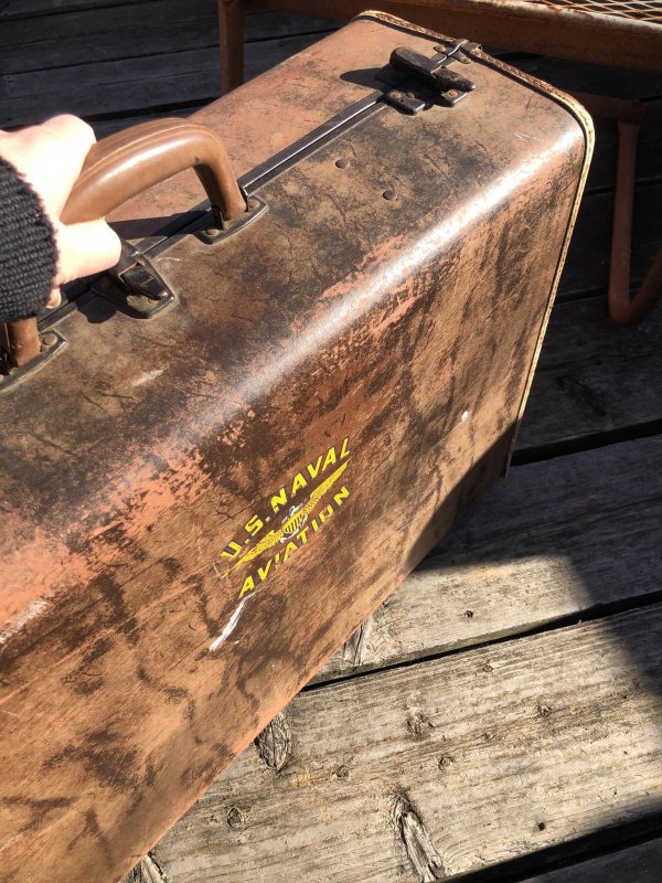 画像10: Vintage WW2 US NAVAL AVIATION Samsonite Military Suitcase Trunk (A129) 