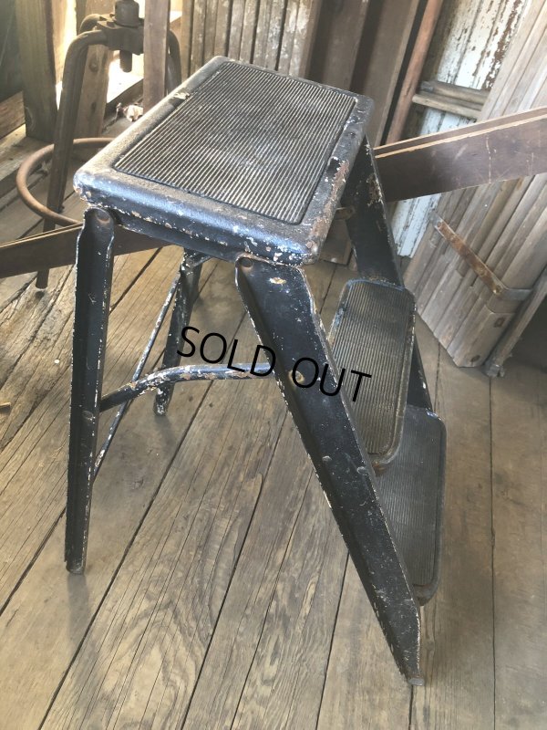 画像6: Vintage Metal Step Ladder (A133)