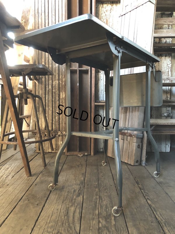 画像4: Vintage U.S.A Industrial Typewriter Tables on Casters (A134)