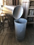 画像13: Vintage UNITED Pennsylvania Industrial Dome Top Torpedo Trash Can (A135) (13)