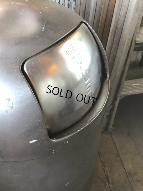 画像7: Vintage UNITED Pennsylvania Industrial Dome Top Torpedo Trash Can (A135)