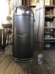 画像1: Vintage UNITED Pennsylvania Industrial Dome Top Torpedo Trash Can (A135) (1)