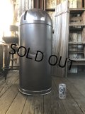 Vintage UNITED Pennsylvania Industrial Dome Top Torpedo Trash Can (A135)