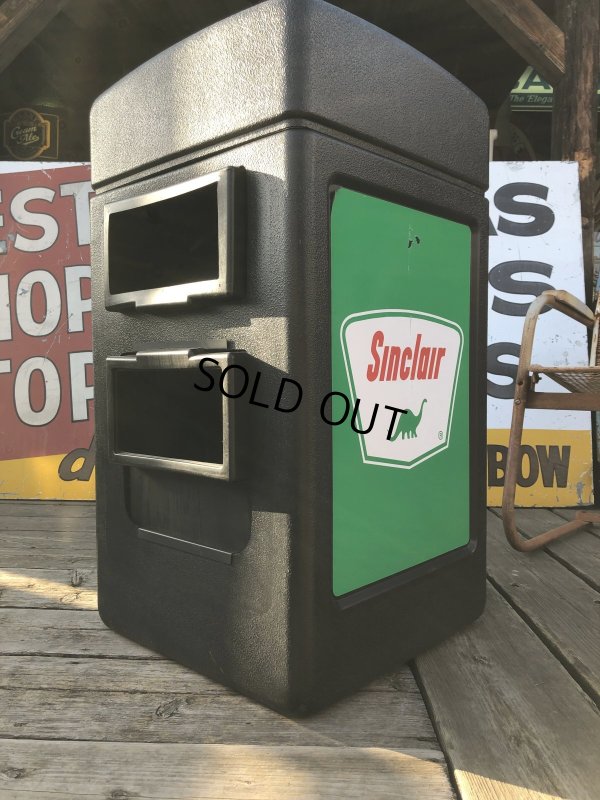 画像7: Vintage Sinclair Oil Gas Station Trash Can Unit (A136)