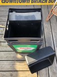画像12: Vintage Sinclair Oil Gas Station Trash Can Unit (A136) (12)