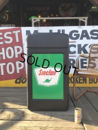 Vintage Sinclair Oil Gas Station Trash Can Unit (A136)