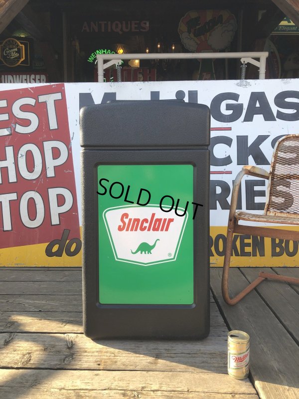 画像1: Vintage Sinclair Oil Gas Station Trash Can Unit (A136)
