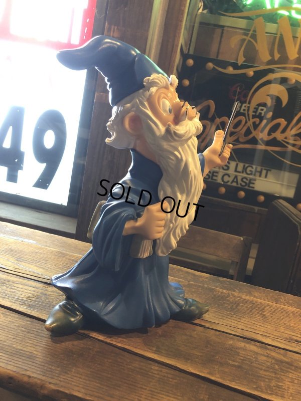 画像2: Vintage Disney Sword in the Stone Merlin Vinyl Doll Ledraplastic (A137) 