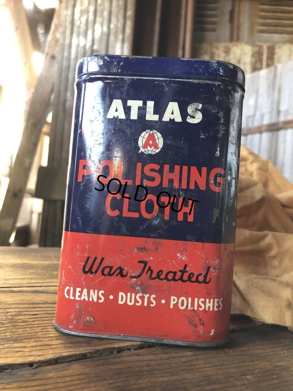 画像4: Vintage ATLAS Polishing Cloth Can (A154)