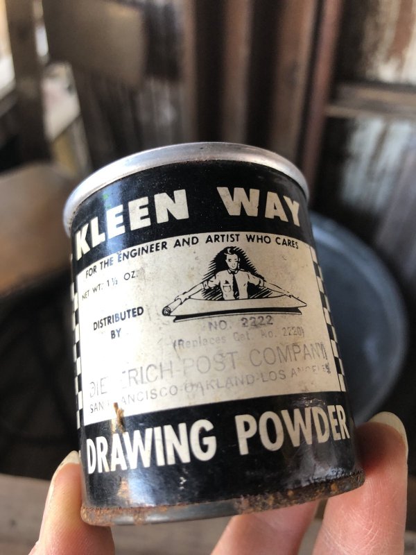 画像7: Vintage Dieterich Post Co Drawing Powder Can (A156)