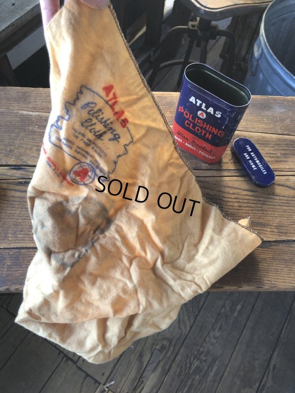 画像2: Vintage ATLAS Polishing Cloth Can (A154)