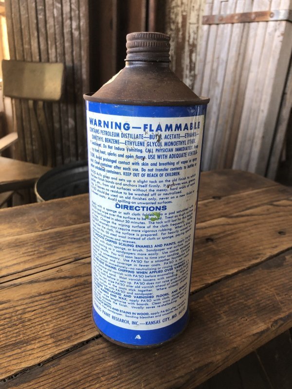 画像3: Vintage Oil Can PASO Paint Varnish Lacquer (A150)