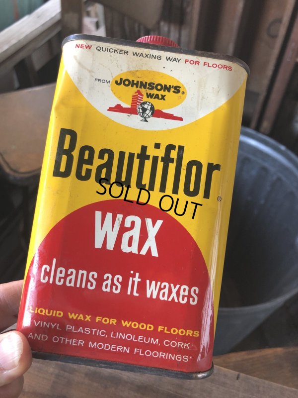 画像8: Vintage Oil Can JOHNSON'S Beautiflor Wax (A151)