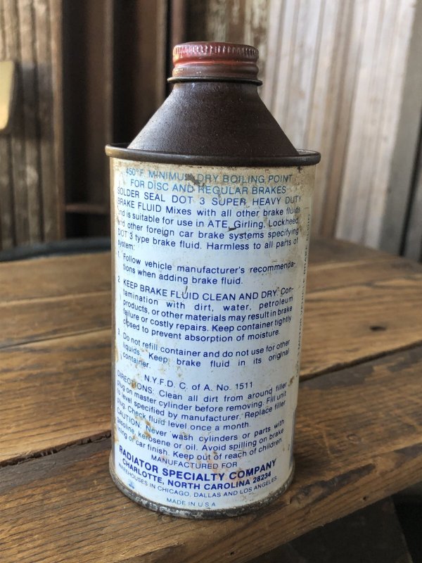 画像3: Vintage Oil Can GUNK Dot 3 Super Heavy Duty Brake Fluid (A145)