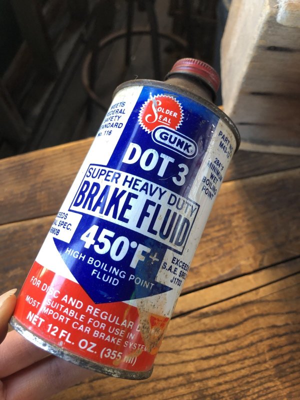 画像7: Vintage Oil Can GUNK Dot 3 Super Heavy Duty Brake Fluid (A145)