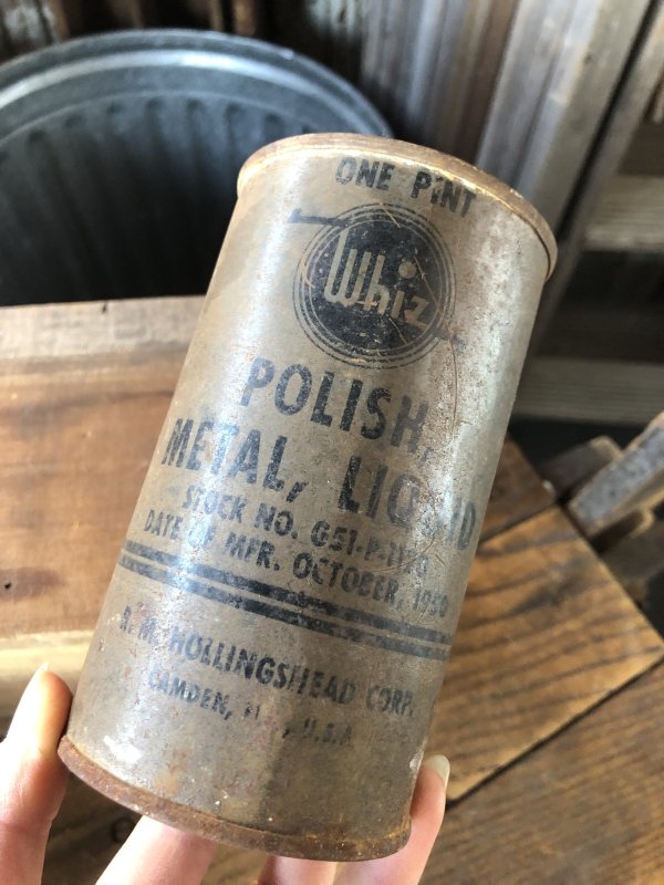 画像8: Vintage Oil Can Whiz Polish Metal Liquid (A155)