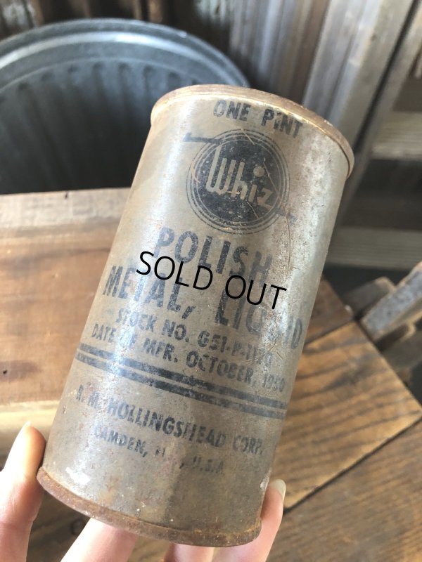 画像8: Vintage Oil Can Whiz Polish Metal Liquid (A155)