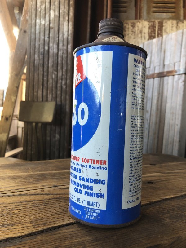 画像4: Vintage Oil Can PASO Paint Varnish Lacquer (A150)