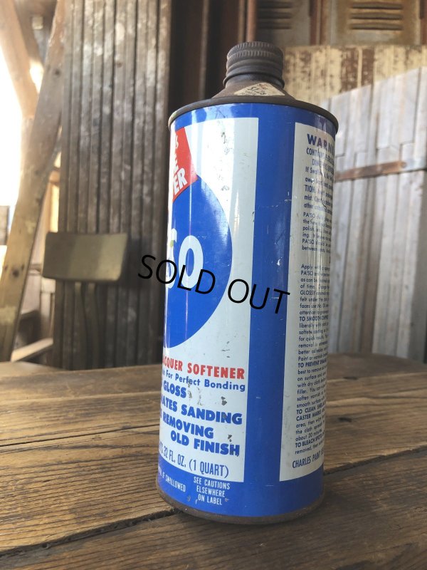 画像4: Vintage Oil Can PASO Paint Varnish Lacquer (A150)