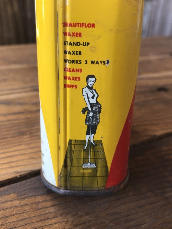 画像3: Vintage Oil Can JOHNSON'S Beautiflor Wax (A151)