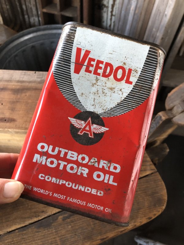画像8: Vintage Oil Can VEEDOL Outboard Motor Oil (A149)