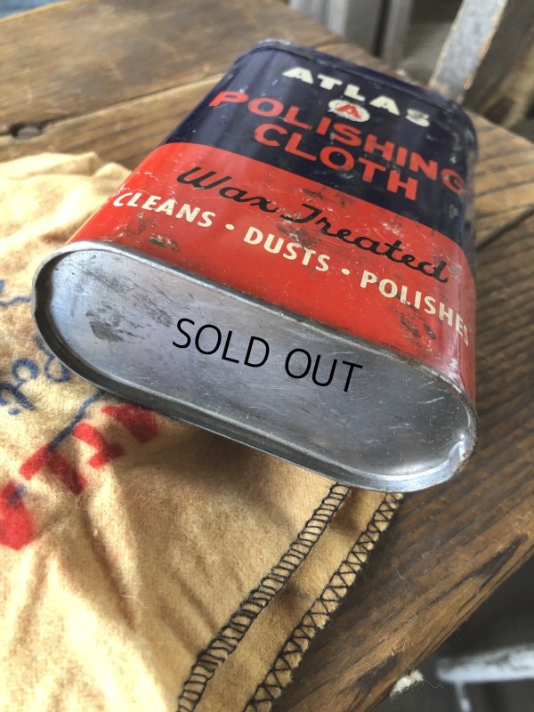画像8: Vintage ATLAS Polishing Cloth Can (A154)