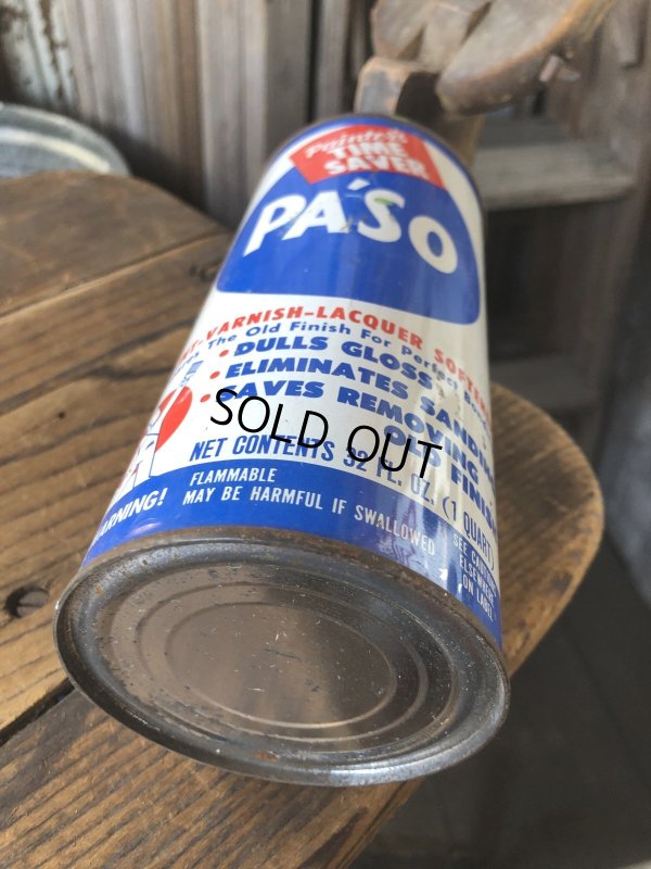 画像5: Vintage Oil Can PASO Paint Varnish Lacquer (A150)