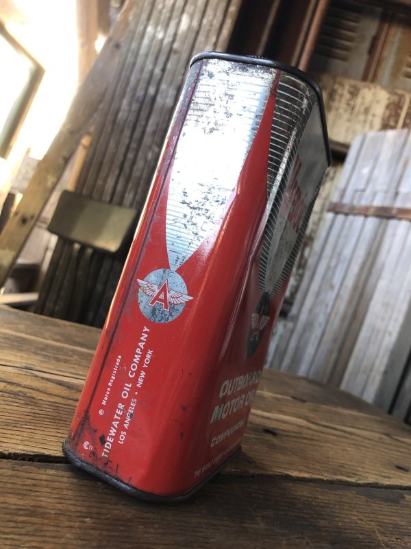 画像2: Vintage Oil Can VEEDOL Outboard Motor Oil (A149)