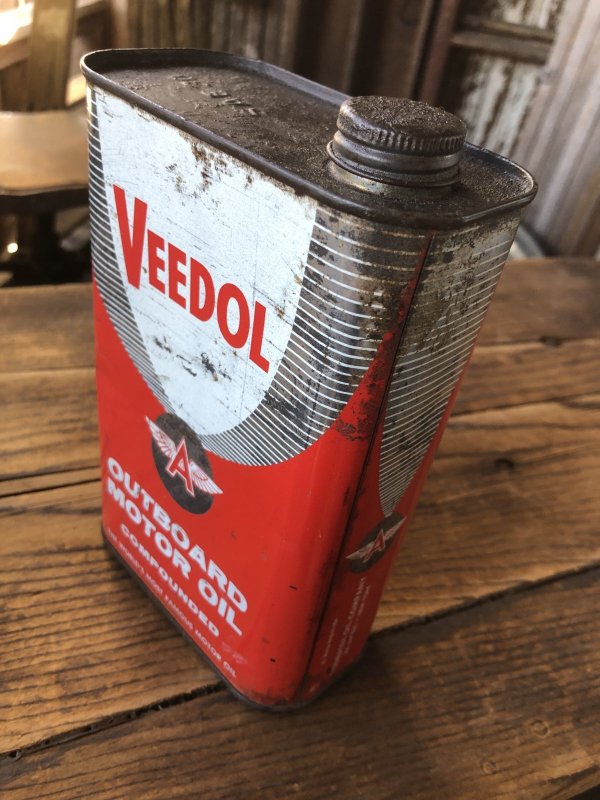画像3: Vintage Oil Can VEEDOL Outboard Motor Oil (A149)