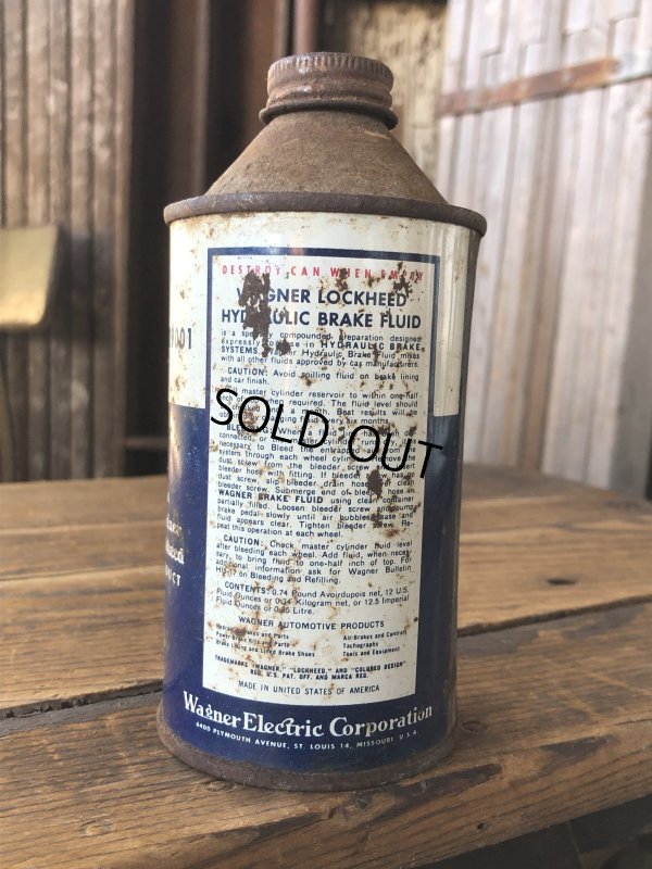 画像3: Vintage Oil Can Wagner Lockheed Heavy Duty Brake Fluid (A146)