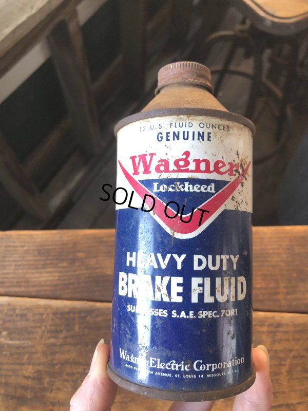 画像7: Vintage Oil Can Wagner Lockheed Heavy Duty Brake Fluid (A146)