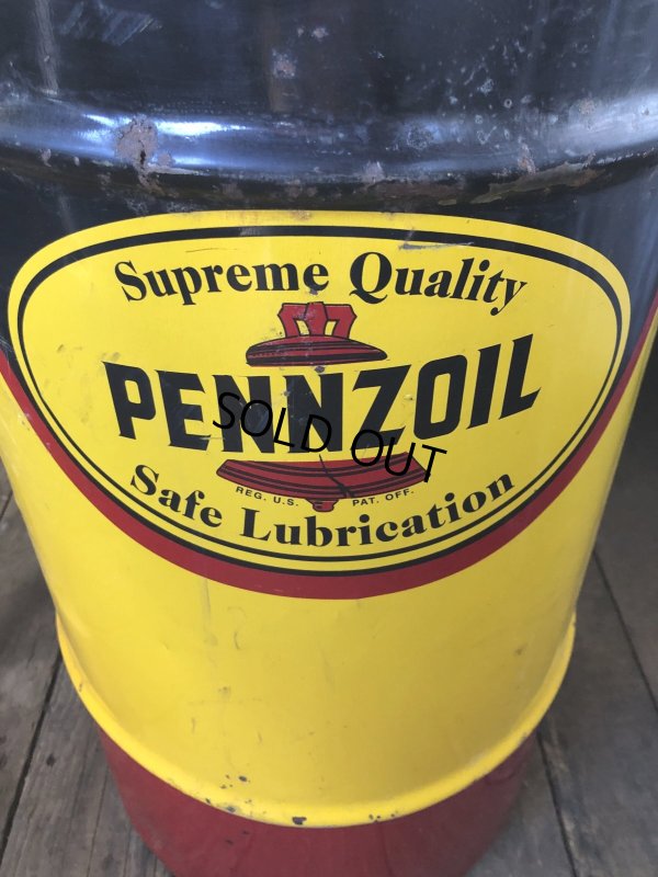 画像10: Vintage Pennzoil 16 Gallon Drum Barrel Oil Can (A156)