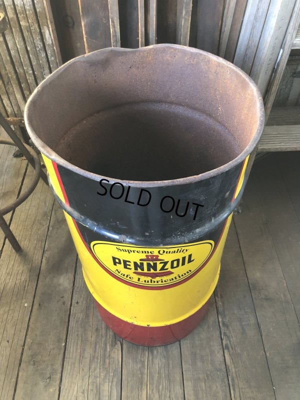 画像2: Vintage Pennzoil 16 Gallon Drum Barrel Oil Can (A156)
