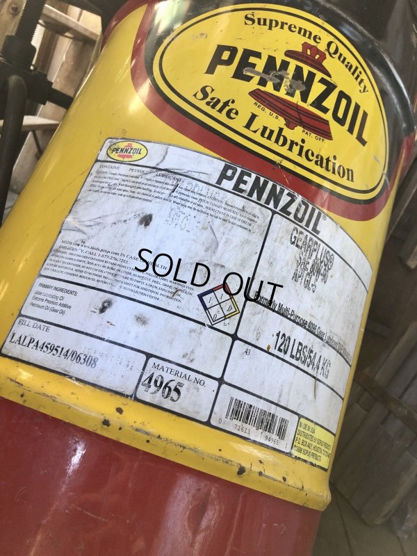 画像9: Vintage Pennzoil 16 Gallon Drum Barrel Oil Can (A156)