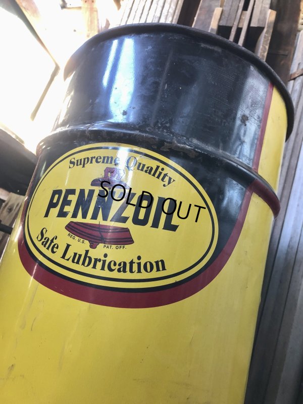 画像11: Vintage Pennzoil 16 Gallon Drum Barrel Oil Can (A156)